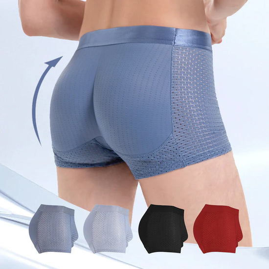 Boxers Transpirables de Seda de Hielo con Realce