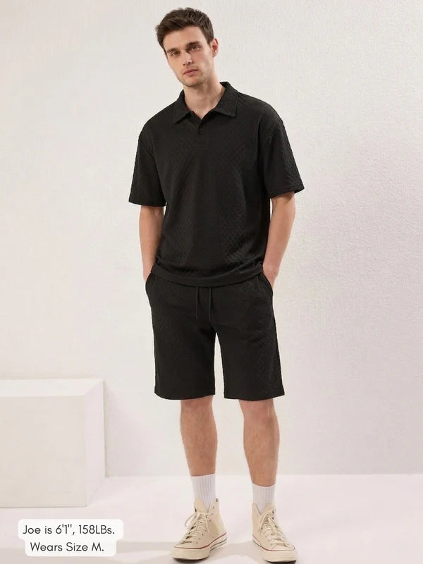 Obsidiana - Conjunto casual de 2 piezas para hombre