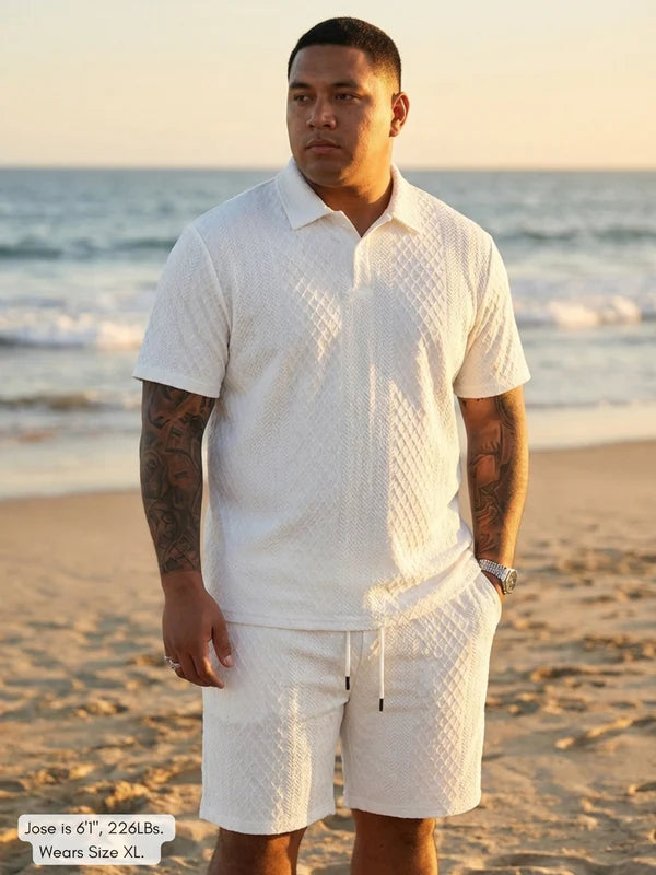 Obsidiana - Conjunto casual de 2 piezas para hombre