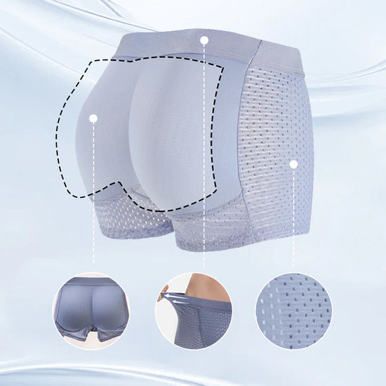 Boxers Transpirables de Seda de Hielo con Realce