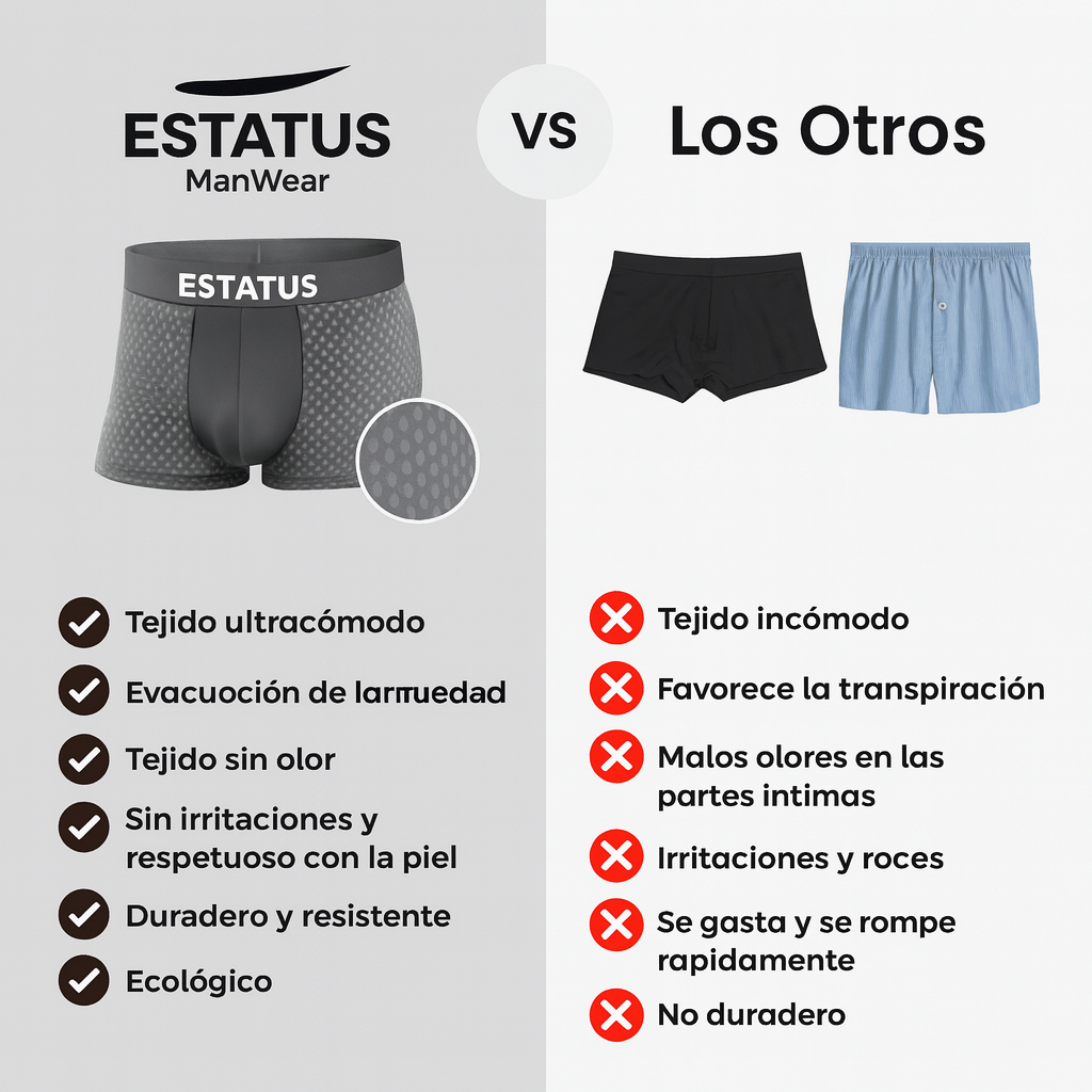 ESTATUS | Boxers De Bambú 2.0 - Compra 5 y llévate 5 GRATIS