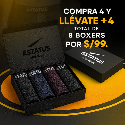 ESTATUS | Boxers De Bambú 2.0 - Compra 4 y llévate 4 GRATIS