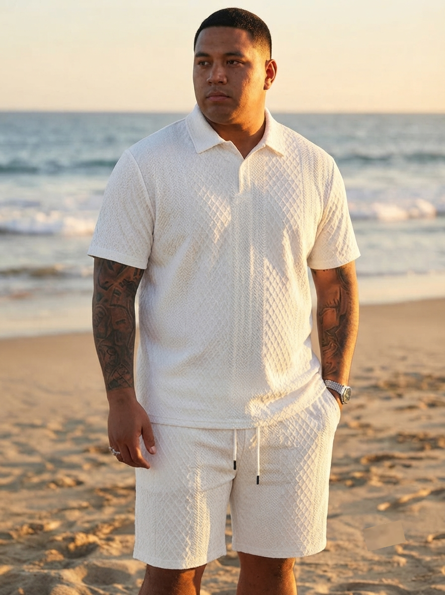 Obsidiana - Conjunto casual de 2 piezas para hombre