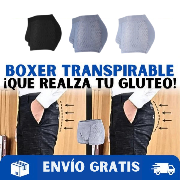 Boxers Transpirables de Seda de Hielo con Realce