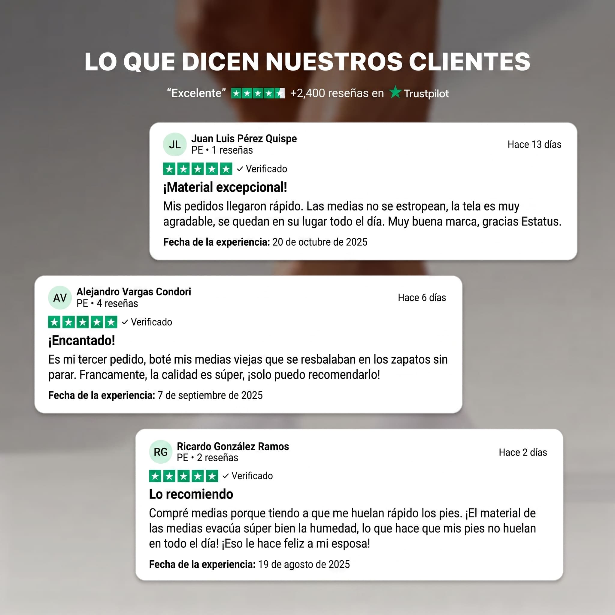 MEDIAS ESTATUS - DE FIBRA DE BAMBÚ PREMIUM