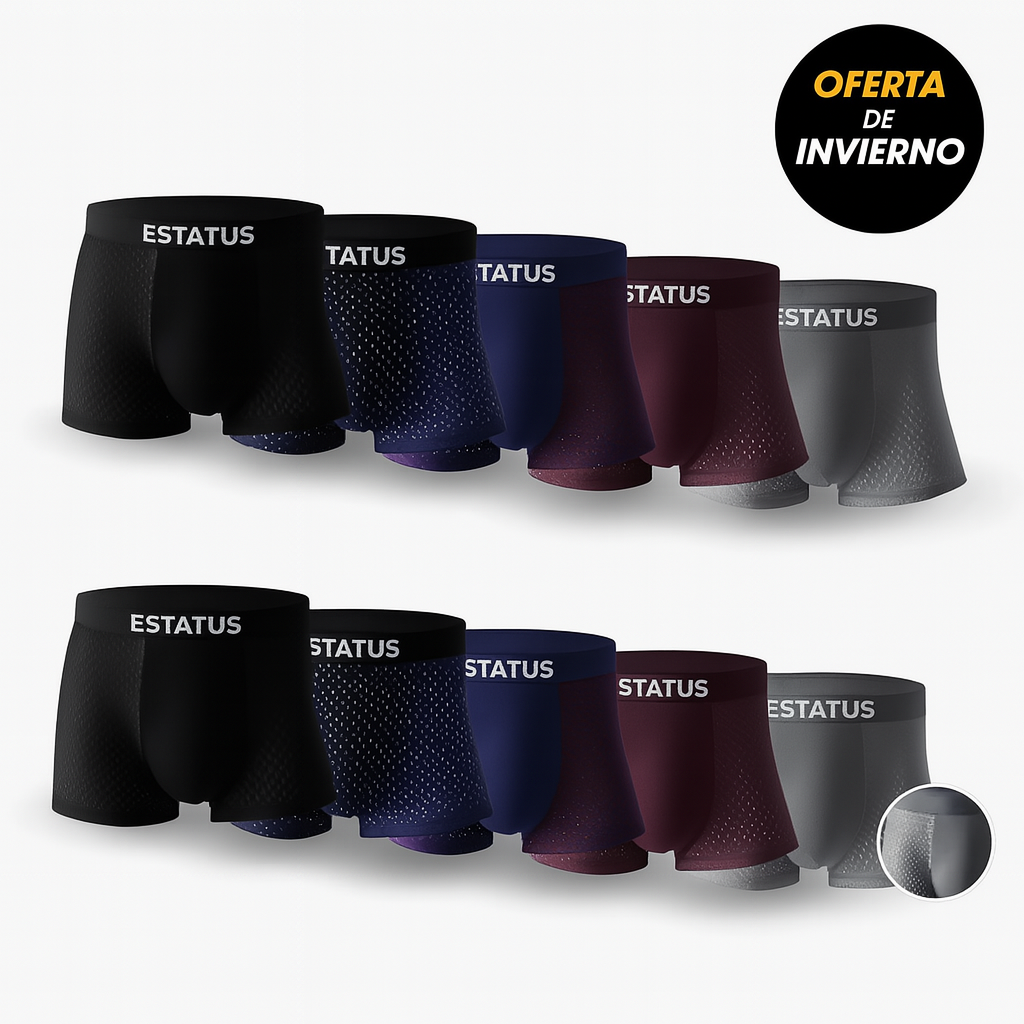 ESTATUS | Boxers de Bambú 5 + 5 GRATIS