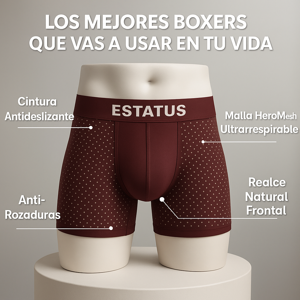 ESTATUS | Boxers de Bambú 5 + 5 GRATIS
