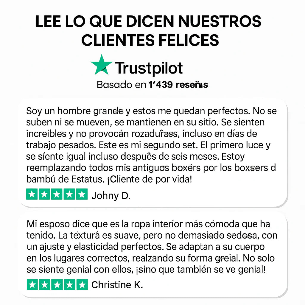 ESTATUS | Boxers De Bambú 2.0 - Compra 5 y llévate 5 GRATIS