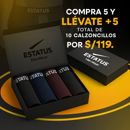 ESTATUS | Boxers De Bambú 2.0 - Compra 5 y llévate 5 GRATIS