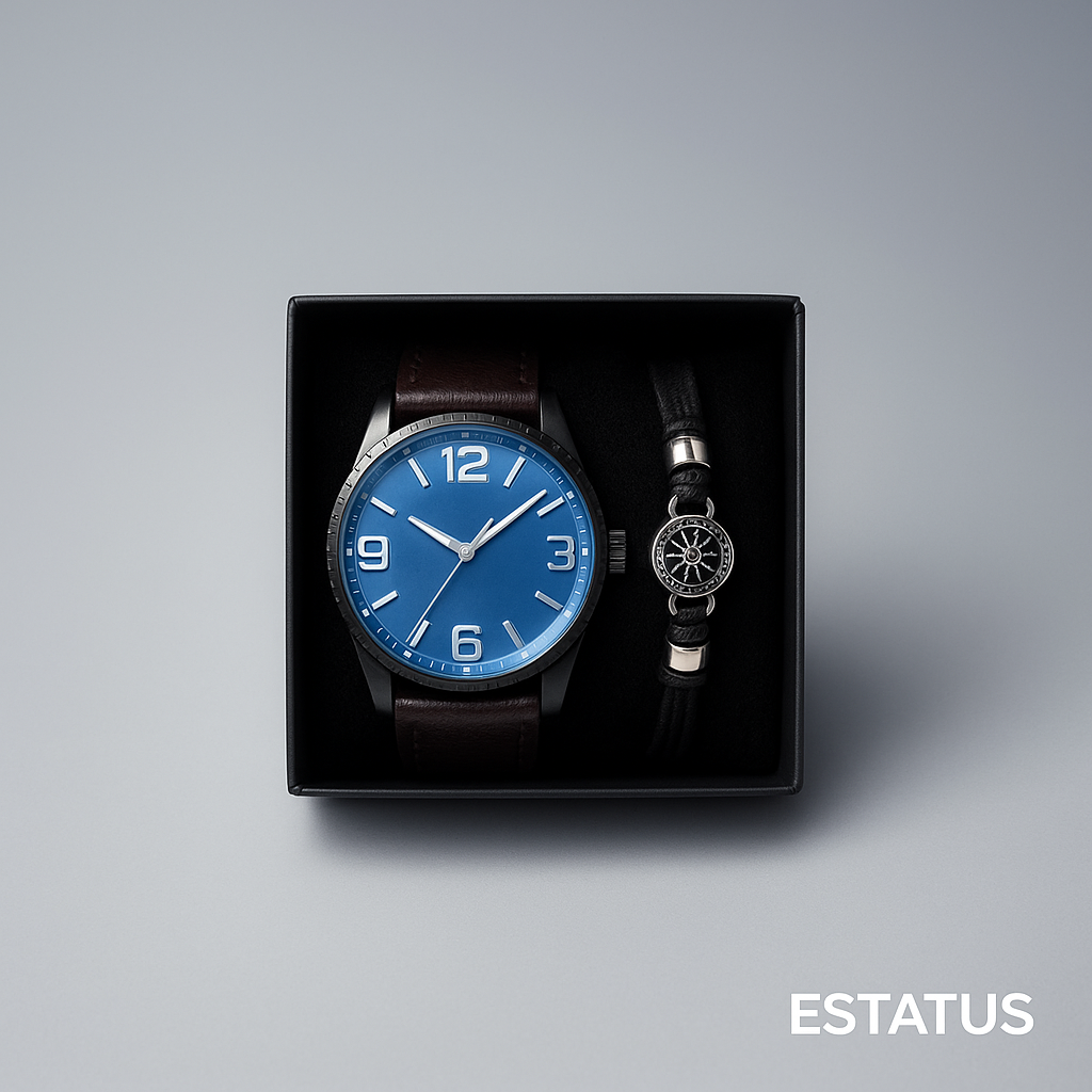 Pack Premium Full Men — 3 Boxers + 3 Medias + Billetera + Reloj + Pulsera por S/99